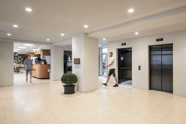 Interior entrance