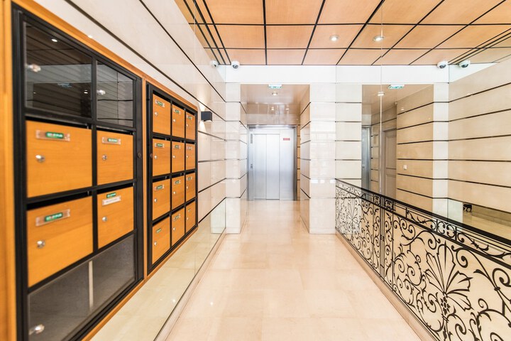 Interior entrance