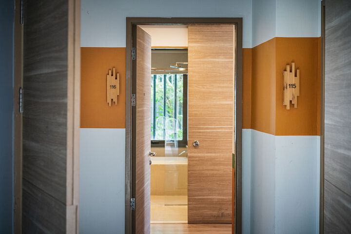 Interior entrance