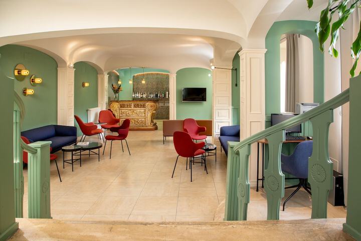 Interior entrance