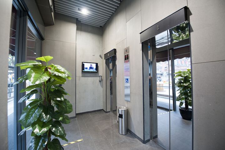 Interior entrance