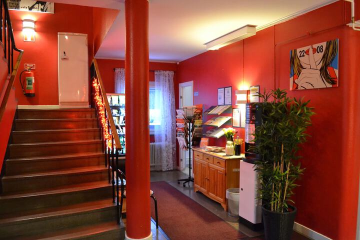 Interior entrance