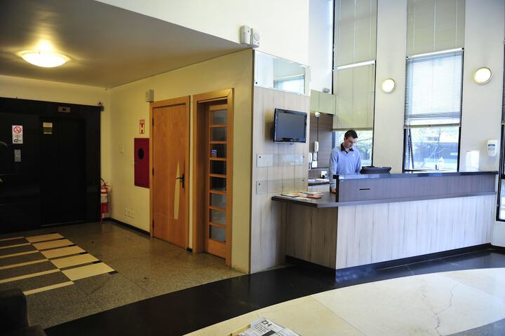Interior entrance