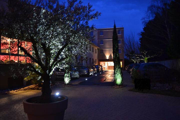 Front of property - evening/night