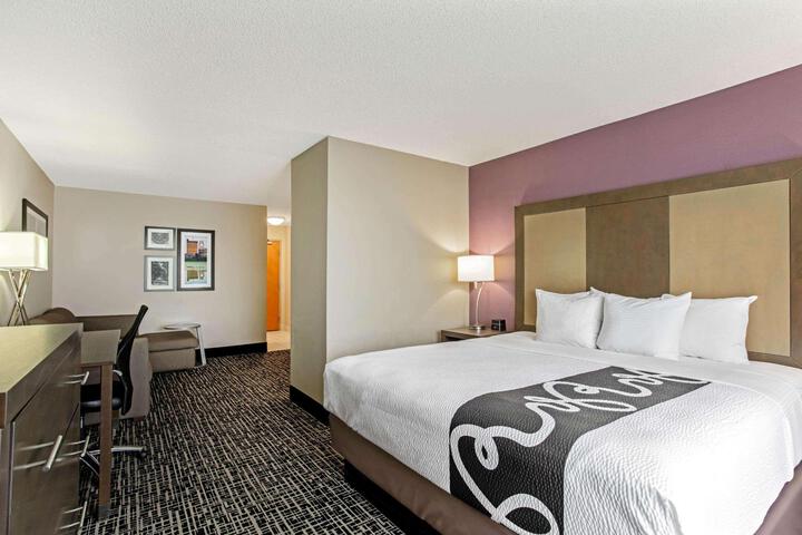 1 King Bed Deluxe Mobility Hearing Impaired Accessible Bathtub with Grab Bars (8 of 8)