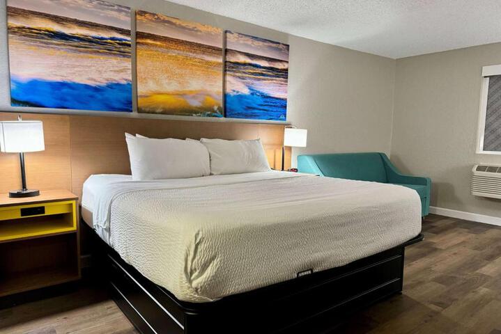 1 King Bed Mobility Hearing Impaired Accessible Room Roll in Shower (7 of 13)