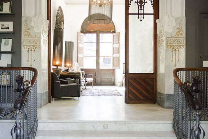 Interior entrance