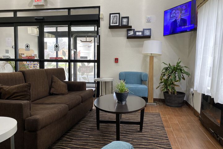 Lobby sitting area