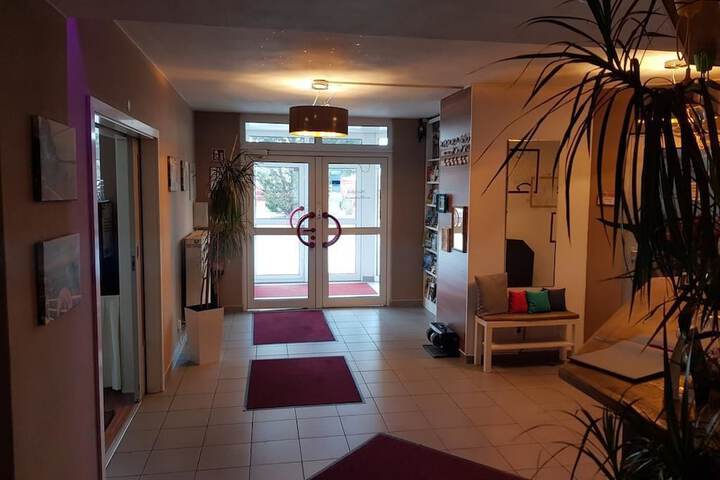Interior entrance