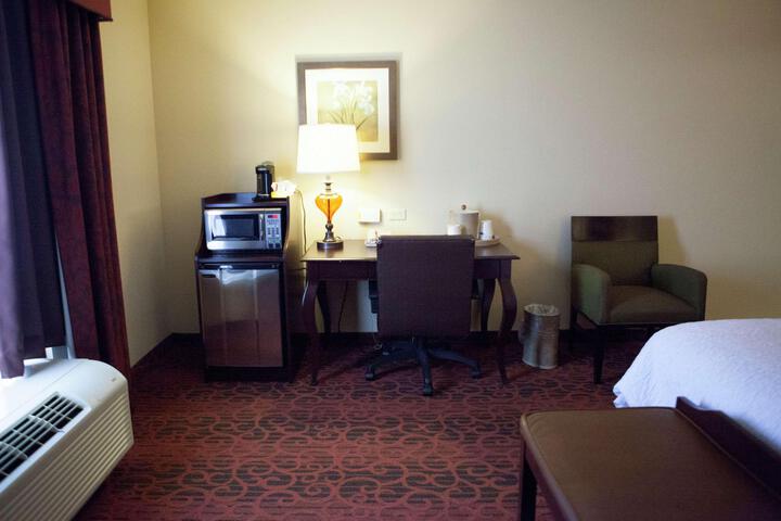 1 King Bed with Refrigerator, Microwave (11 of 27)
