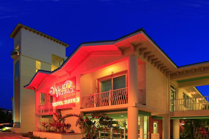 Front of property - evening/night