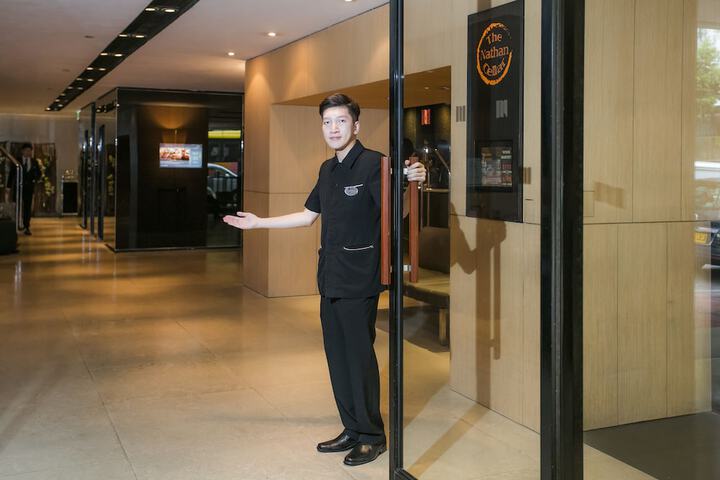 Interior entrance