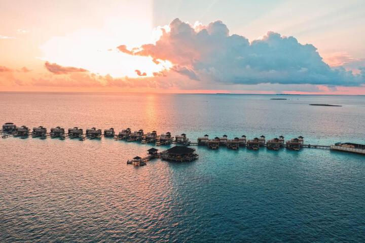 Exterior of Angsana Velavaru In-Ocean Villas 2 guests Free Seaplane for stay 7 nights and above