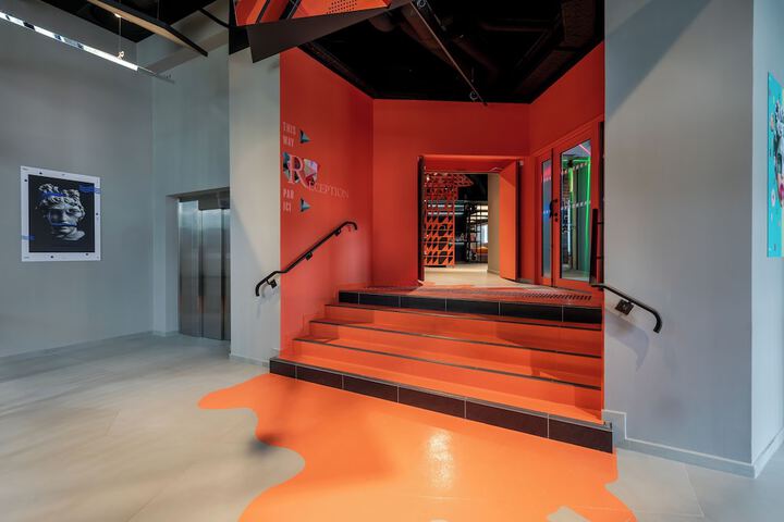 Interior entrance