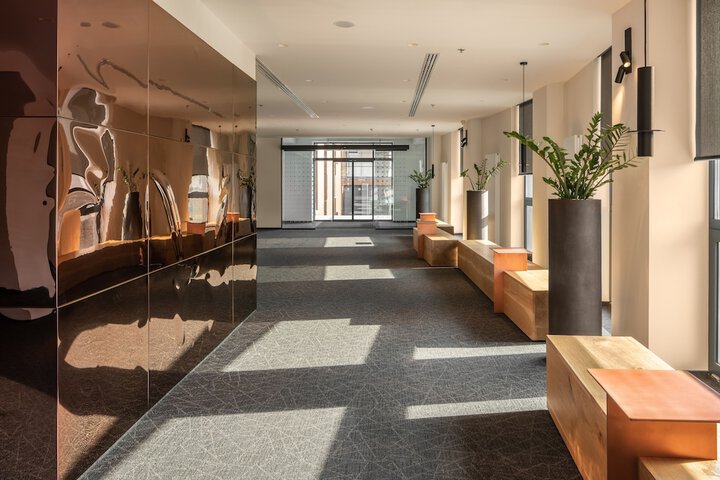 Interior entrance