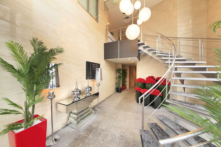 Interior entrance