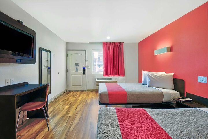 1 Queen Bed ADA Accessible Roll in Shower (1 of 10)