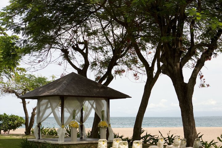 Outdoor wedding area
