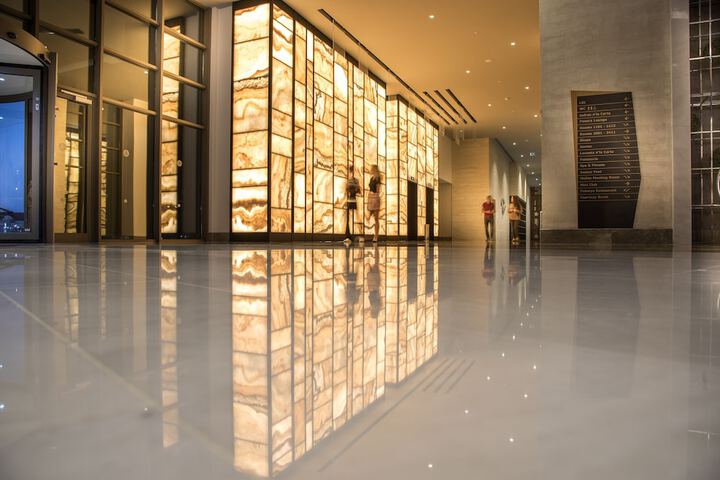 Interior entrance