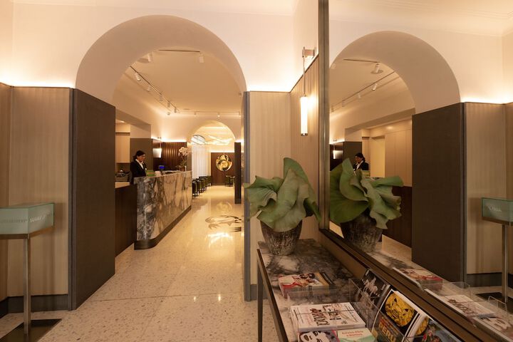 Interior entrance