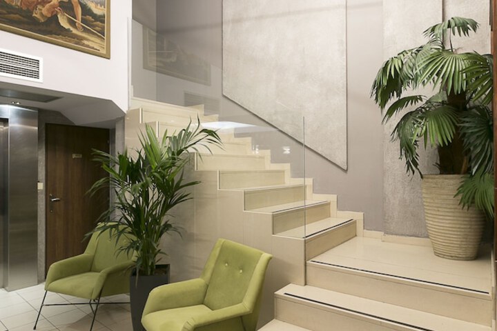 Interior entrance