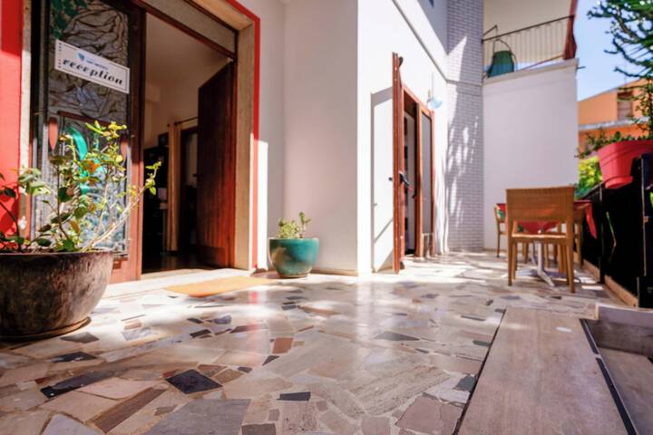 Interior entrance