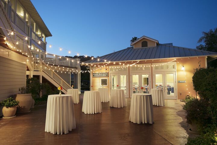 Outdoor wedding area