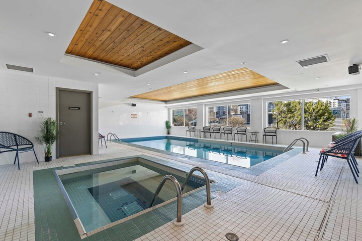 Swimming pool at Sandman Hotels & Suites Calgary West