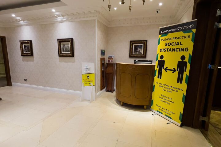Interior entrance