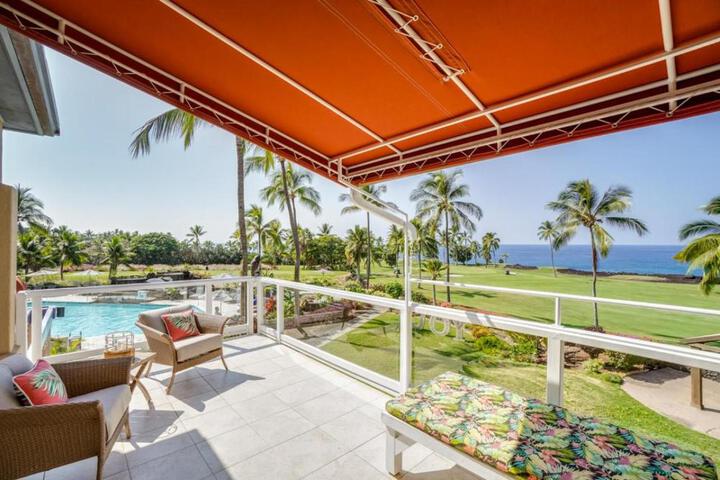 Exterior of Keauhou Gardens Penthouse 22B at Kona Coast Resort