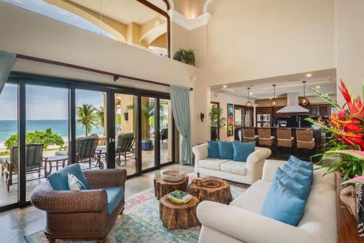 Stunning Luxury Mansion in Playa Flamingo with Six Bedrooms and Beachfront Access
