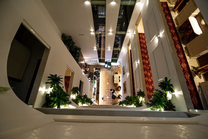 Interior entrance