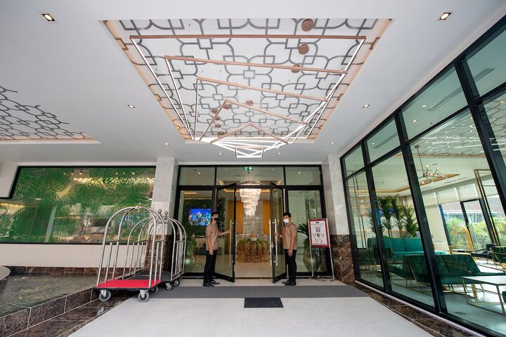 Interior entrance