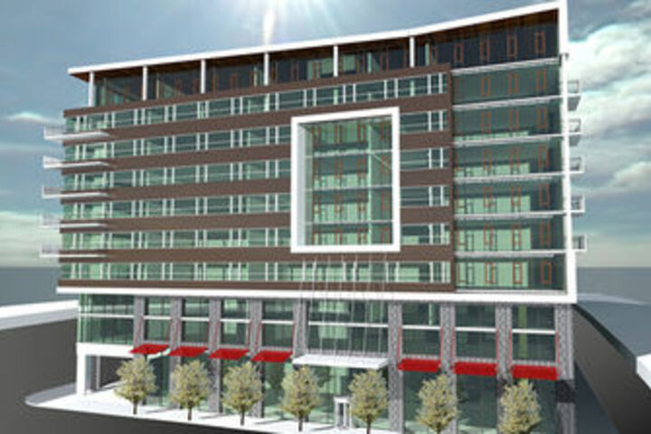 Exterior of Cesar Suites at New York Harbor