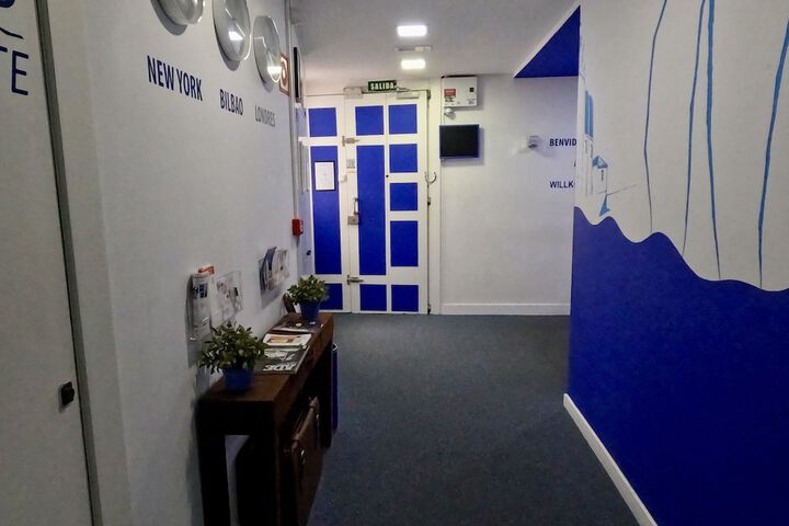 Interior entrance