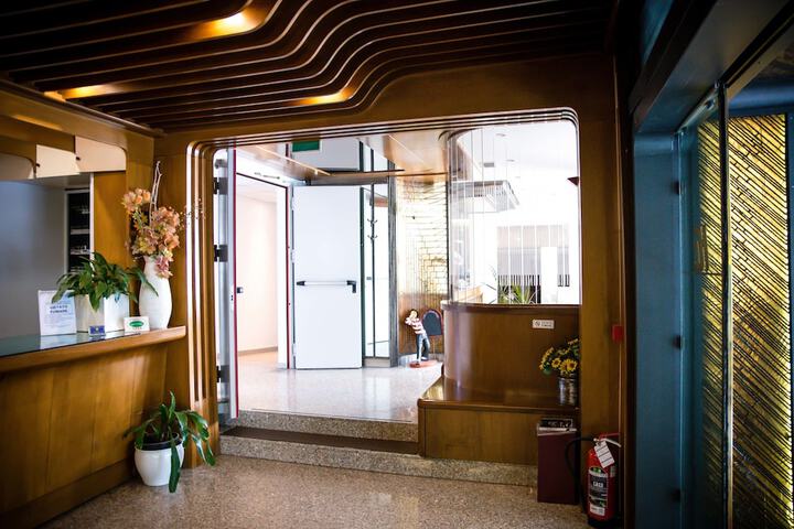 Interior entrance