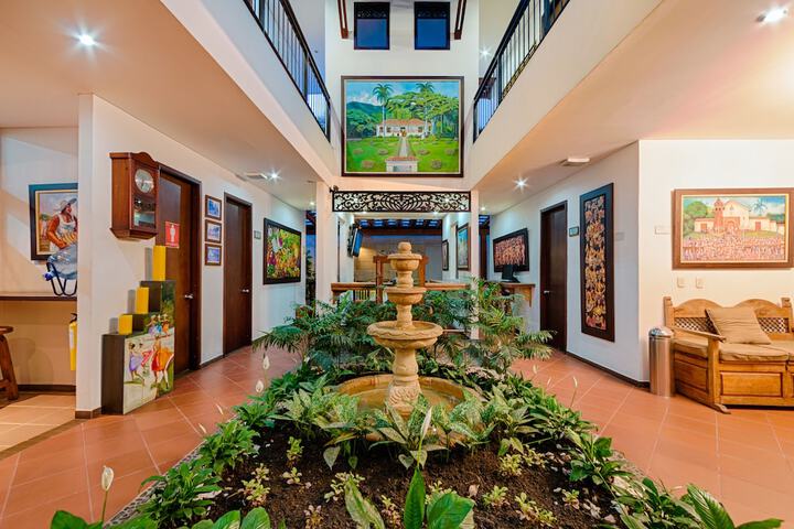 Interior entrance
