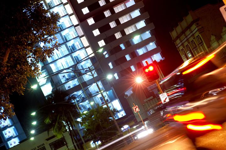 Front of property - evening/night
