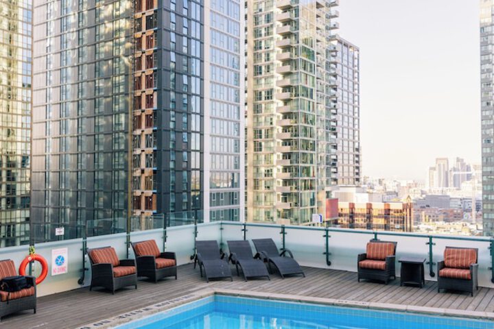 Rooftop pool