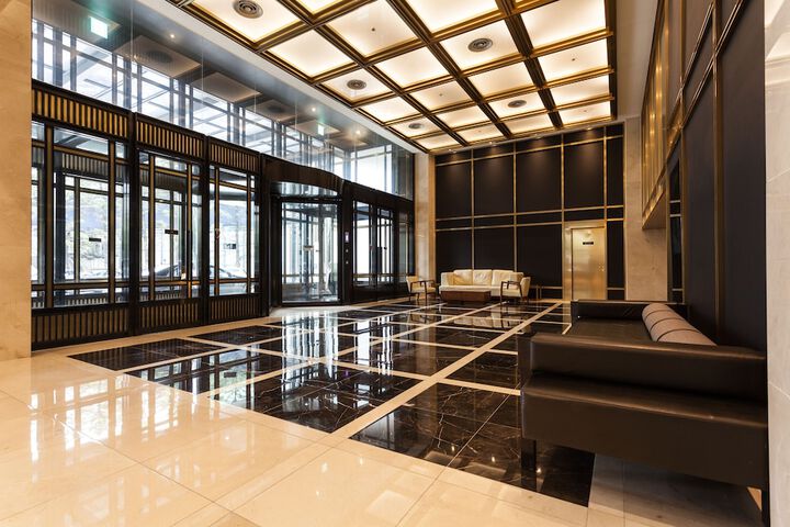 Interior entrance