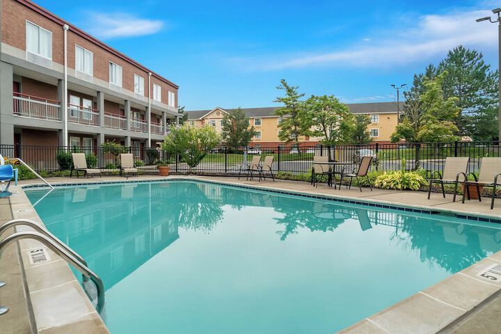Swimming pool at HomeTowne Studios by Red Roof Auburn Hills