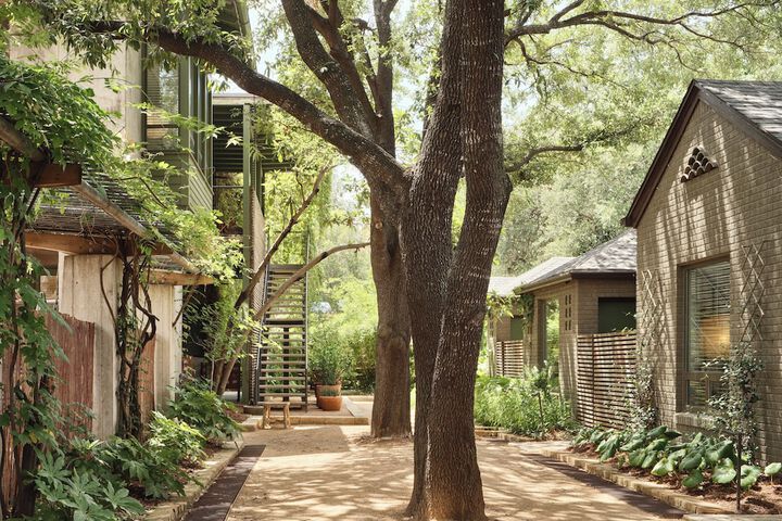 Outdoor wedding area