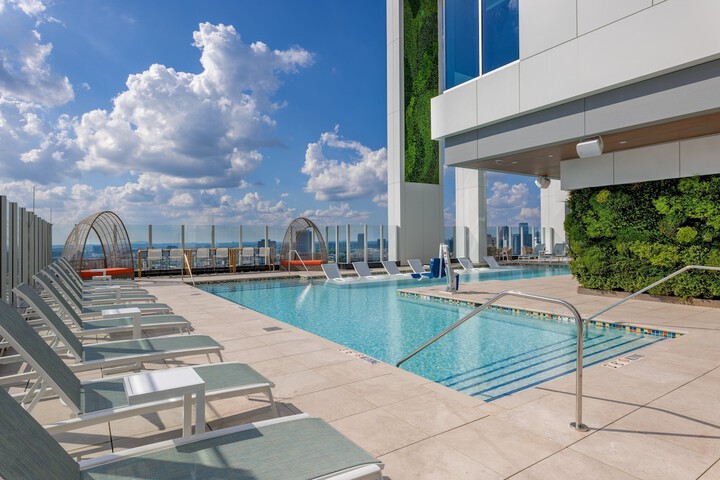 Rooftop pool