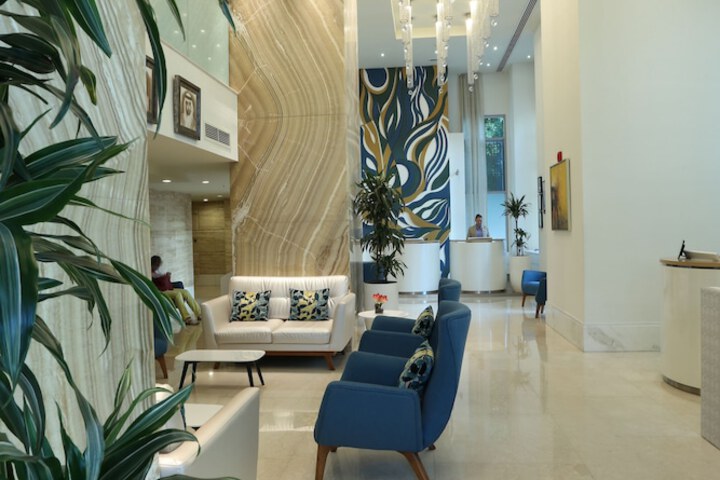 Interior entrance