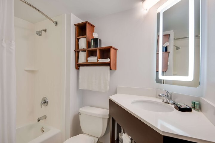 1 King Bed Flat Screen Television Microwave and Refrigerator High Speed Internet Accessible Full Breakfast (2 of 11)