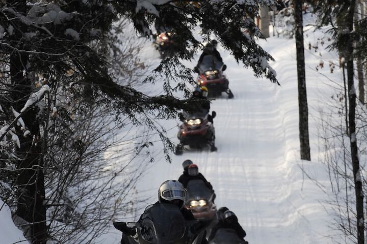 Snowmobiling