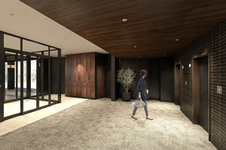 Interior entrance