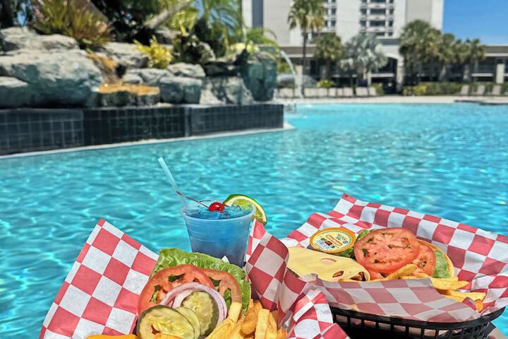 Poolside bar