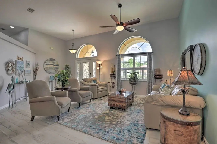 Canal-front Palm Coast Home w / Pool Theater Room!