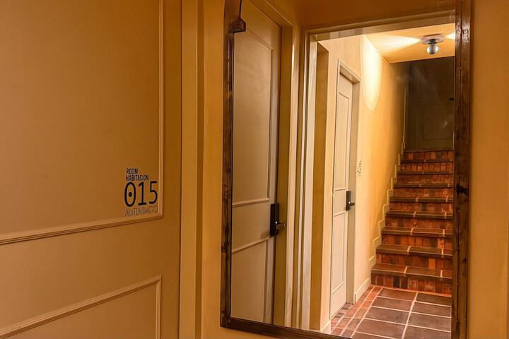 Interior entrance